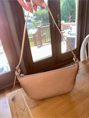 Mango Sleek Tan Shoulder Bag - Classic Women's Handbag